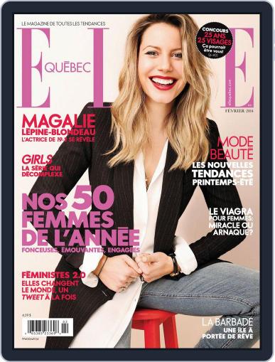 Elle QuÉbec January 15th, 2014 Digital Back Issue Cover