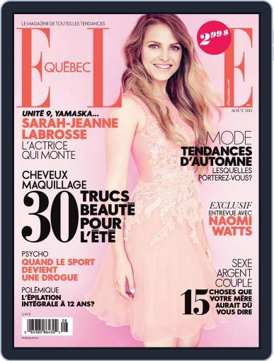 Elle QuÉbec July 17th, 2013 Digital Back Issue Cover