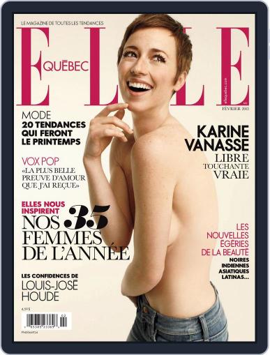 Elle QuÉbec January 16th, 2013 Digital Back Issue Cover