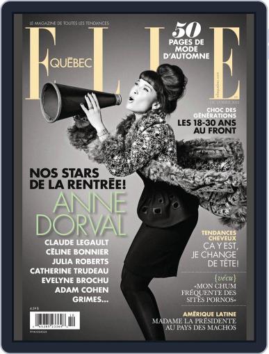 Elle QuÉbec September 5th, 2012 Digital Back Issue Cover