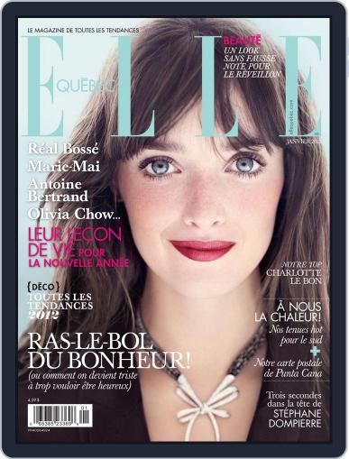 Elle QuÉbec December 14th, 2011 Digital Back Issue Cover