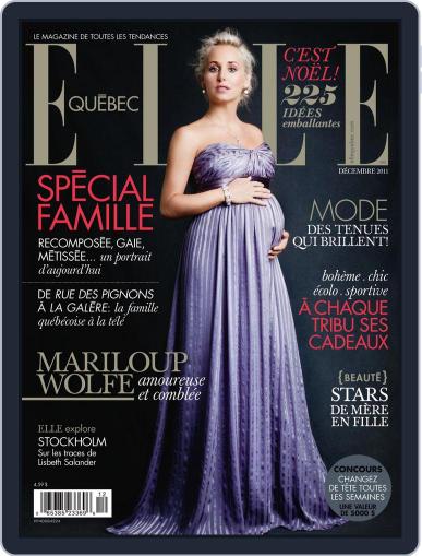 Elle QuÉbec November 9th, 2011 Digital Back Issue Cover