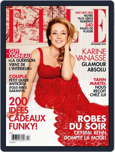 Elle QuÉbec November 3rd, 2010 Digital Back Issue Cover