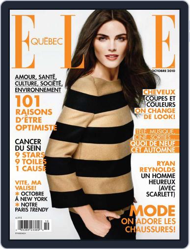 Elle QuÉbec September 1st, 2010 Digital Back Issue Cover