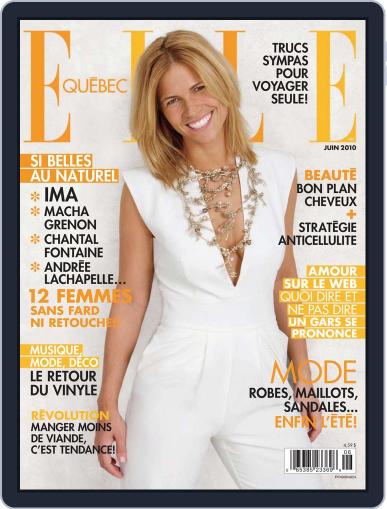 Elle QuÉbec May 5th, 2010 Digital Back Issue Cover