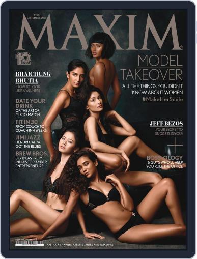 Maxim India September 9th, 2016 Digital Back Issue Cover
