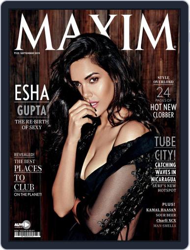 Maxim India September 14th, 2015 Digital Back Issue Cover