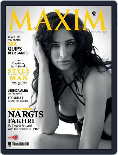 Maxim India September 8th, 2014 Digital Back Issue Cover