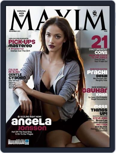 Maxim India November 11th, 2011 Digital Back Issue Cover
