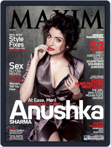 Maxim India July 6th, 2011 Digital Back Issue Cover