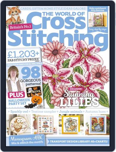 The World of Cross Stitching October 1st, 2018 Digital Back Issue Cover