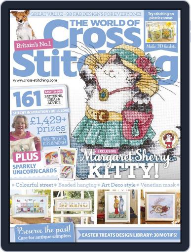 The World of Cross Stitching April 1st, 2018 Digital Back Issue Cover