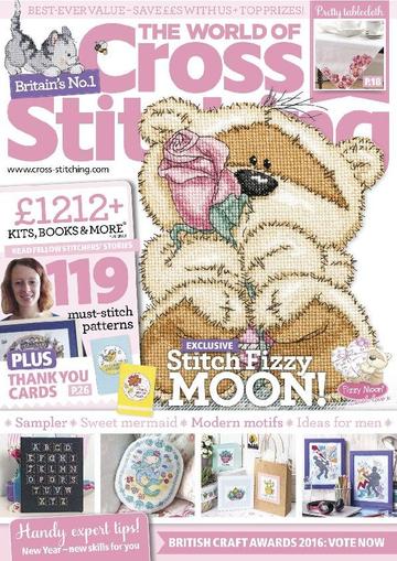 The World of Cross Stitching January 1st, 2016 Digital Back Issue Cover