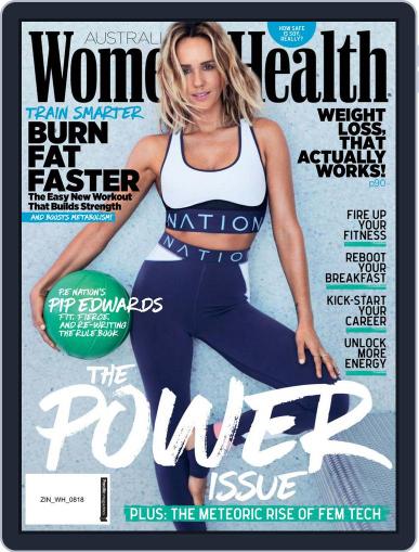 Women's Health Australia (Digital) August 1st, 2018 Issue Cover