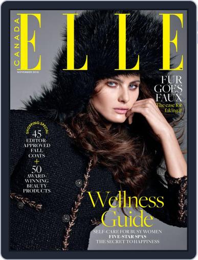 Elle Canada November 1st, 2018 Digital Back Issue Cover