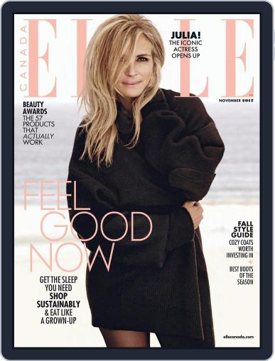 Elle Canada November 1st, 2017 Digital Back Issue Cover