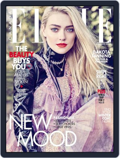 Elle Canada November 1st, 2016 Digital Back Issue Cover