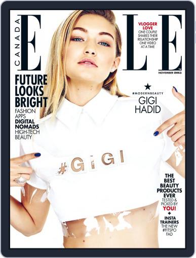 Elle Canada October 31st, 2015 Digital Back Issue Cover