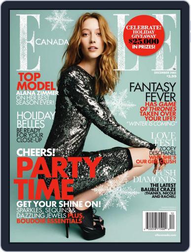 Elle Canada November 2nd, 2011 Digital Back Issue Cover