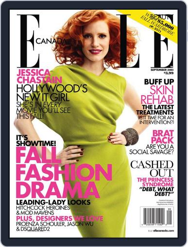 Elle Canada August 3rd, 2011 Digital Back Issue Cover