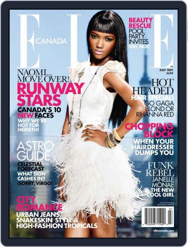 Elle Canada June 6th, 2011 Digital Back Issue Cover