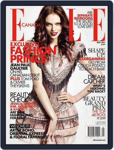 Elle Canada April 7th, 2011 Digital Back Issue Cover