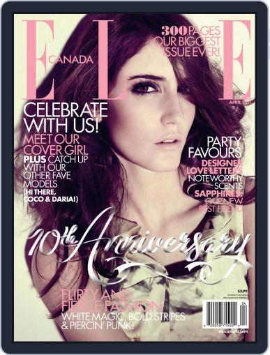Elle Canada March 11th, 2011 Digital Back Issue Cover