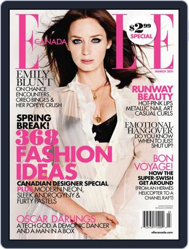 Elle Canada February 7th, 2011 Digital Back Issue Cover