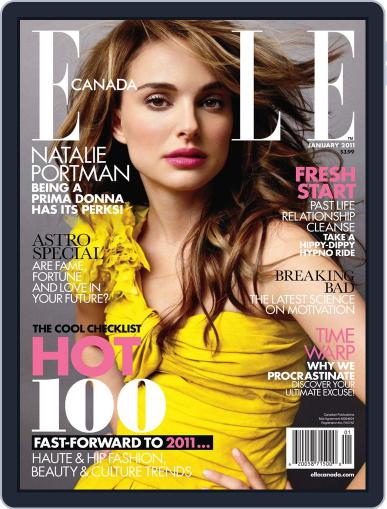 Elle Canada December 6th, 2010 Digital Back Issue Cover