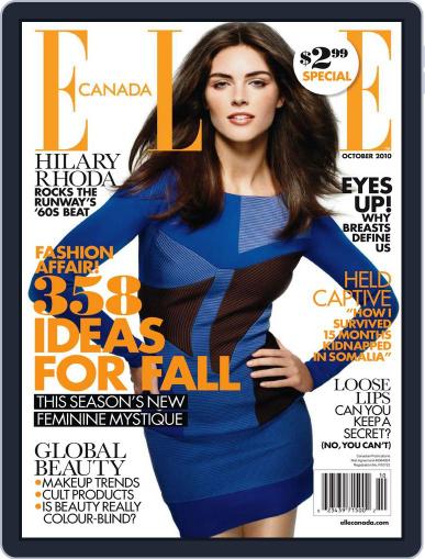 Elle Canada August 30th, 2010 Digital Back Issue Cover