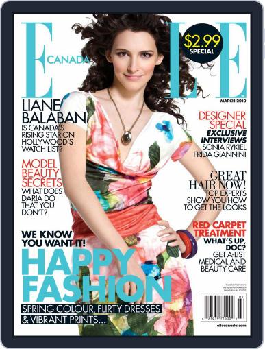 Elle Canada January 27th, 2010 Digital Back Issue Cover