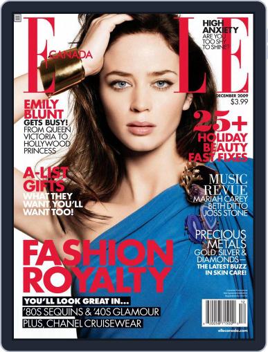 Elle Canada October 28th, 2009 Digital Back Issue Cover