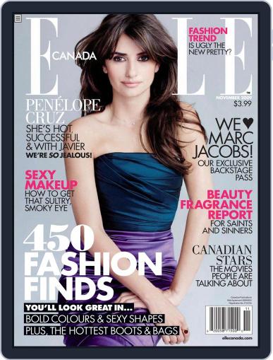 Elle Canada September 24th, 2009 Digital Back Issue Cover
