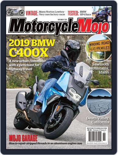 Motorcycle Mojo November 1st, 2018 Digital Back Issue Cover