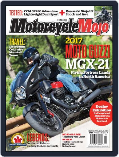 Motorcycle Mojo November 1st, 2016 Digital Back Issue Cover