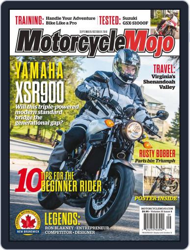 Motorcycle Mojo September 1st, 2016 Digital Back Issue Cover