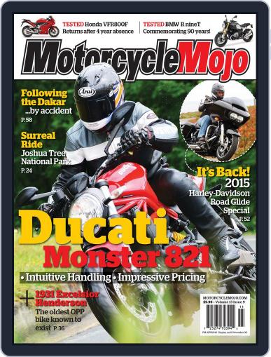 Motorcycle Mojo October 15th, 2014 Digital Back Issue Cover