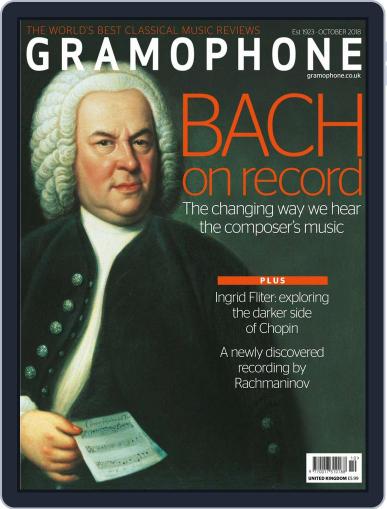 Gramophone October 1st, 2018 Digital Back Issue Cover