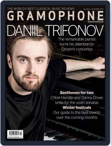 Gramophone October 1st, 2017 Digital Back Issue Cover
