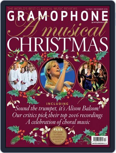Gramophone December 1st, 2016 Digital Back Issue Cover