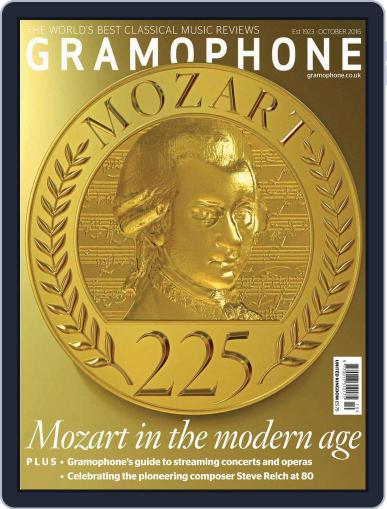 Gramophone October 1st, 2016 Digital Back Issue Cover