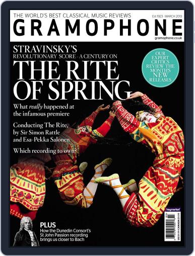 Gramophone February 20th, 2013 Digital Back Issue Cover