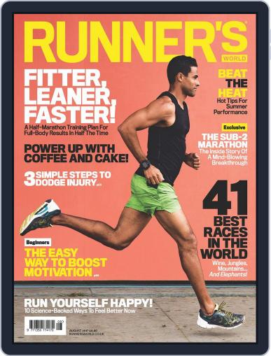 Runner's World UK August 1st, 2017 Digital Back Issue Cover