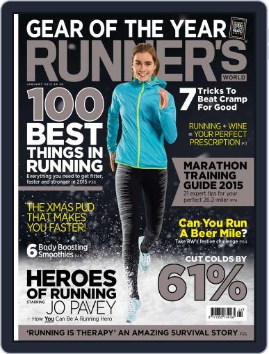 Runner's World UK January 1st, 2015 Digital Back Issue Cover