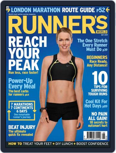Runner's World UK April 2nd, 2009 Digital Back Issue Cover