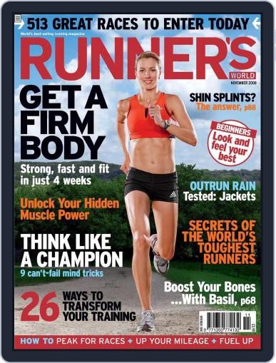Runner's World UK October 1st, 2008 Digital Back Issue Cover