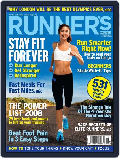Runner's World UK August 28th, 2008 Digital Back Issue Cover