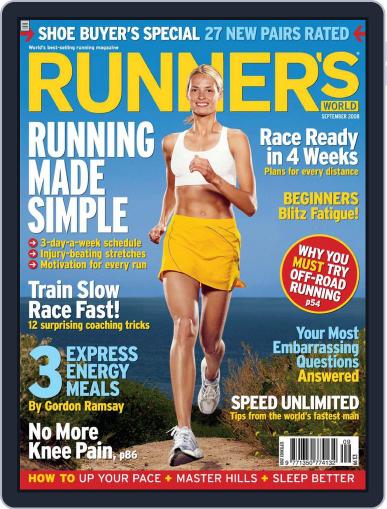 Runner's World UK August 1st, 2008 Digital Back Issue Cover