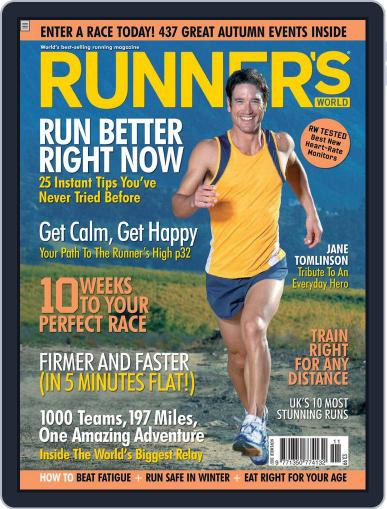 Runner's World UK October 1st, 2007 Digital Back Issue Cover
