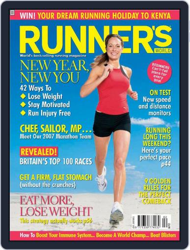 Runner's World UK January 15th, 2007 Digital Back Issue Cover